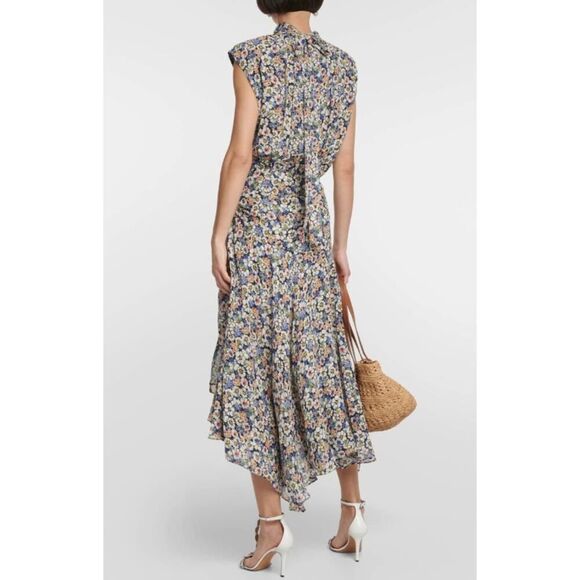 Veronica Beard Anuli High Neck Midi Dress - Size 6 - NWT - Picture 3 of 5